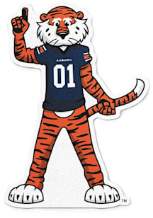 Auburn Tigers Pointing Mascot Stickers - Orange
