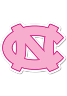 North Carolina Tar Heels 3 Inch Primary Auto Decal - Pink