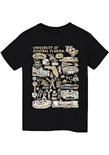 Vive La Fete UCF Knights Youth Black Impressions Short Sleeve T-Shirt