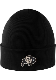 LogoFit Colorado Buffaloes Black Northpole Cuffed Mens Knit Hat