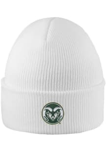 LogoFit Colorado State Rams White Northpole Cuffed Mens Knit Hat