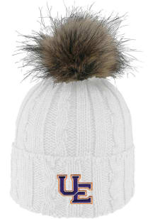 LogoFit Evansville Purple Aces White Alps Pom Womens Knit Hat