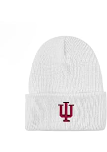 LogoFit Indiana Hoosiers White Northpole Youth Cuffed Youth Knit Hat