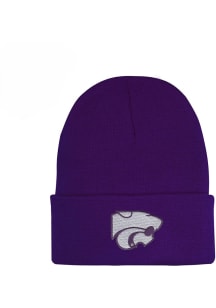 K-State Wildcats LogoFit Northpole Youth Cuffed Youth Knit Hat - Purple