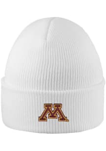 Minnesota Golden Gophers LogoFit Northpole Cuffed Mens Knit Hat - White