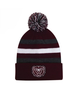 LogoFit Missouri State Bears Charcoal Jr Haltime Pom Youth Knit Hat