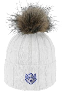 LogoFit Saint Louis Billikens White Alps Pom Womens Knit Hat