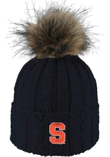 LogoFit Syracuse Orange Navy Blue Alps Pom Womens Knit Hat