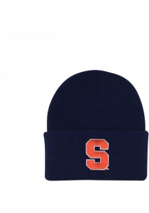 LogoFit Syracuse Orange INF Northpole Cuffed Baby Knit Hat - Navy Blue