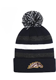 LogoFit Western Michigan Broncos Black Jr Haltime Pom Youth Knit Hat