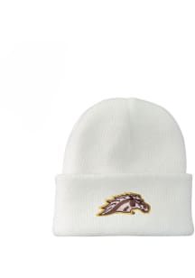 Western Michigan Broncos LogoFit INF Northpole Cuffed Baby Knit Hat - White