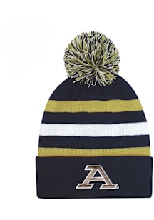 LogoFit Akron Zips Navy Blue Jr Haltime Pom Youth Knit Hat