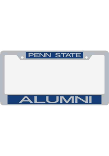 Penn State Nittany Lions Blue  Silver Chrome License Frame