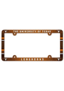 Texas Longhorns Plastic Full Color License Frame