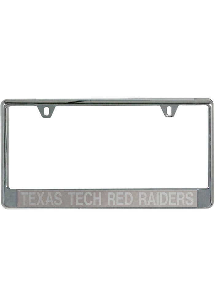 Texas Tech Red Raiders silver Acrylic License Frame