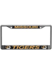 Missouri Tigers Black Domed Chrome License Frame