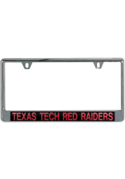 Texas Tech Red Raiders Silver Chrome License Frame