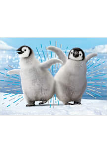 Local Gear PENGUINS DANCING BUMP Card - White
