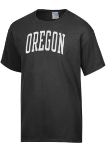 Oregon Ducks Black ComfortWash Arch   Garment Dyed Short Sleeve T-Shirt