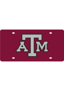 Texas A&amp;M Aggies Maroon Letters Logo Car Accessory License Plate