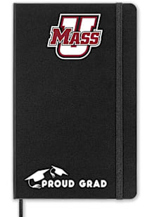 Massachusetts Minutemen Proud Grad team logo Notebook and Folder - Black