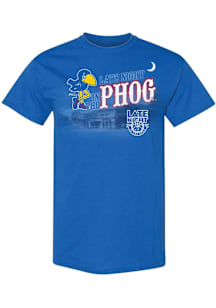 Kansas Jayhawks Blue Late Night At The Phog Short Sleeve T Shirt