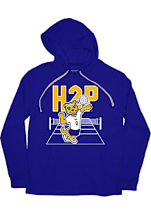 BreakingT Pitt Panthers Mens Blue Hail To Pitt Volleyball Roc Fashion Hood