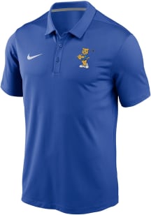Mens Pitt Panthers Blue Nike Golf Roc Victory Short Sleeve Polo Shirt