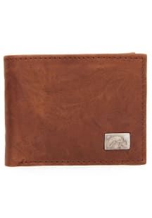 Leather Iowa Hawkeyes Mens Bifold Wallet - Brown