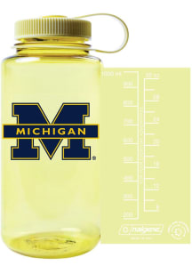 Yellow Michigan Wolverines 32oz Nalgene Wide Mouth Water Bottle
