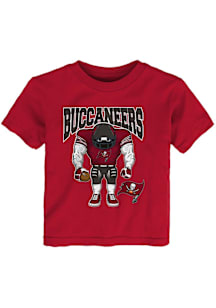 Tampa Bay Buccaneers Toddler Crimson Brute Squad Short Sleeve T-Shirt