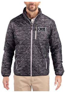 Cutter and Buck Big 12 Mens Black Rainier PrimaLoft Printed Filled Jacket