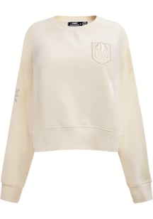 Pro Standard Vegas Golden Knights Womens White Neutral Crew Sweatshirt