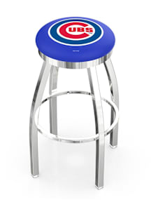 Chicago Cubs Chrome Pub Stool - Silver