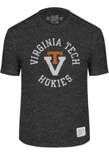Original Retro Brand Virginia Tech Hokies Black Vault Triblend Short Sleeve Fashion T Shirt