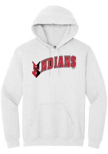 Summit Sportswear Indianapolis Indians Mens White Alt Logo Wordmark Long Sleeve Hoodie