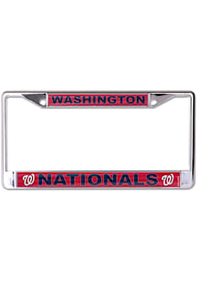 Washington Nationals Metallic Inlaid License Plate Frame - Red
