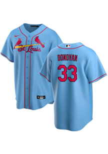 Brendan Donovan St Louis Cardinals Mens Replica Alt Jersey - Light Blue