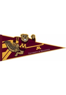 Maroon Minnesota Golden Gophers Extended Logo Pennant