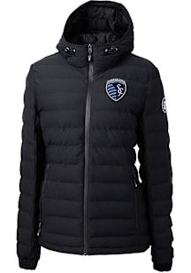 Cutter and Buck Sporting Kansas City Womens Black Mission Ridge Repreve Heavy Weight Jacket