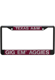 Texas A&M Aggies Red Slogan License Frame