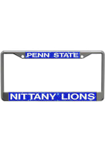 Penn State Nittany Lions Silver  Silver Chrome License Frame