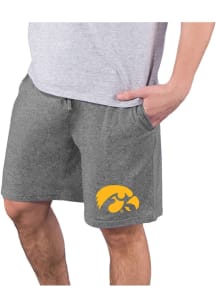 Mens Iowa Hawkeyes Charcoal Concepts Sport Quest Shorts