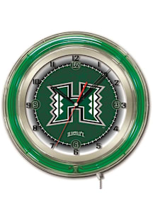 Hawaii Warriors 19in Neon Wall Clock