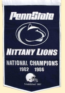 Blue Penn State Nittany Lions 24x38 Dynasty Banner