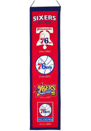 Philadelphia 76ers 8x32 Heritage Banner