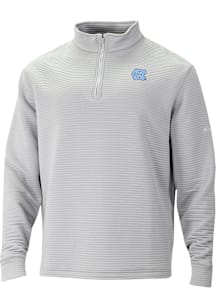 Columbia North Carolina Tar Heels Mens Grey Pack It Up Long Sleeve Qtr Zip Pullover