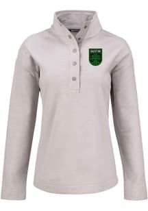 Cutter and Buck Austin FC Womens Grey Hunts Point Qtr Zip