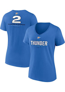 Shai Gilgeous-Alexander Oklahoma City Thunder Womens Blue Behind Back Player T-Shirt