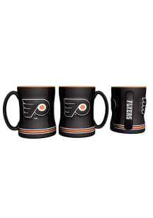 Philadelphia Flyers 15oz Black Sculpted Mug